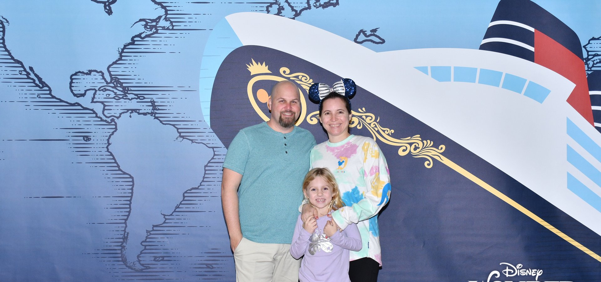 Cruise day January 2023 with James, Kati, and Mia