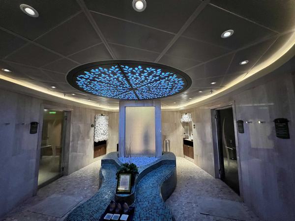 Rainforest room at the spa on the Disney Wonder