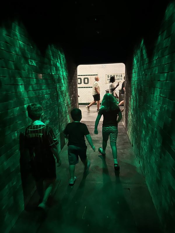 The kids at The Wizarding World of Harry Potter: Ministry of Magic