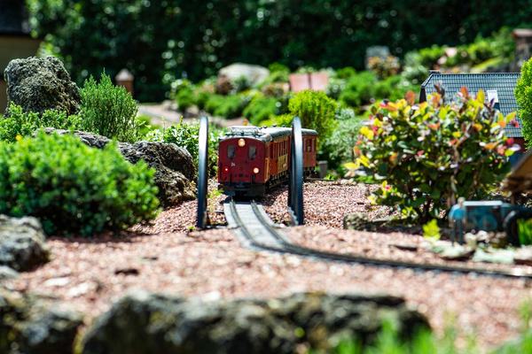 Model railroad in the Germany Pavilion in World Showcase at EPCOT