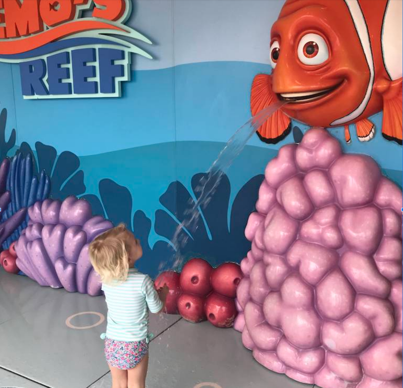 Mia at Nemo's Reef on the Disney Cruise Line