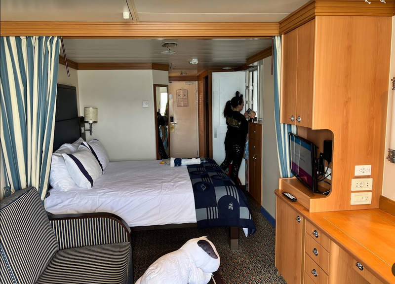 Our stateroom on the Disney Wonder