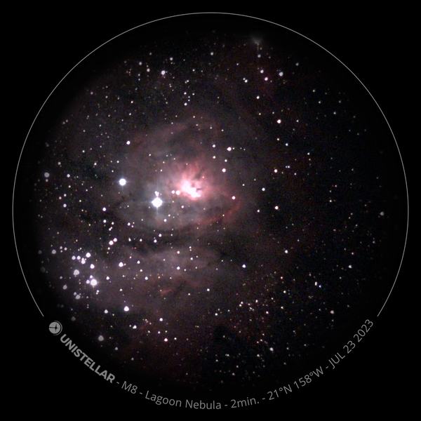 Lagoon Nebula seen from a telescope at Aulani