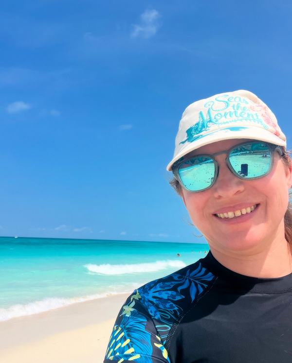 Kati at Bimini Beach Club beach